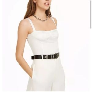 Danielle Bernstein white crop top NWT
